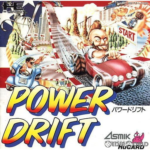 【中古即納】[PCE]パワードリフト(POWER DRIFT) (Huカード) アスミック・エース (19900413)