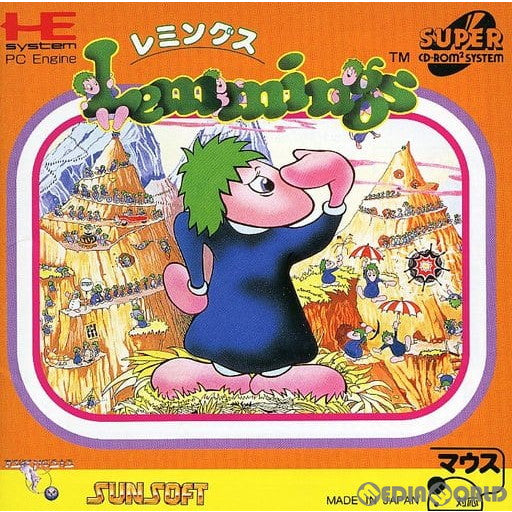 【中古即納】[PCE]Lemmings(レミングス)(スーパーCDロムロム) サン電子 (19921127)