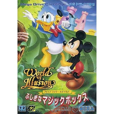 【中古即納】[MD]World of Illusion(ワールド オブ イリュージョン) アイラブ ミッキー&ドナルド ふしぎなマジックボックス(ROMカートリッジ/ロムカセット) セガ (19921218)