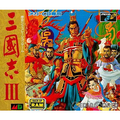 【中古即納】[MD]三國志3(三国志3)(メガCD) 光栄 (19930423)