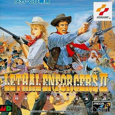 【中古即納】[MD]LETHAL ENFORCERS II THE WESTERN(リーサルエンフォーサーズ2 ザ・ウエスタン)(メガCD) コナミ (19941125)