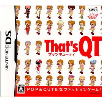 【中古即納】[表紙説明書なし][NDS]That's QT(ザッツキューティ) コーエーテクモゲームス (20080424)