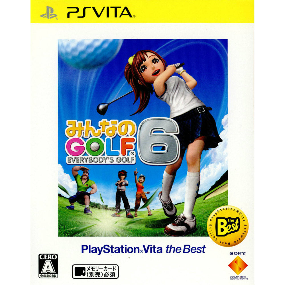 【中古即納】[表紙説明書なし][PSVita]みんなのGOLF 6 PlayStation Vita the Best(VCJB-90001/Disc:VCJS-10001)(本体セット同梱ソフト単品) ソニー・コンピュータエンタテインメント (20131031)