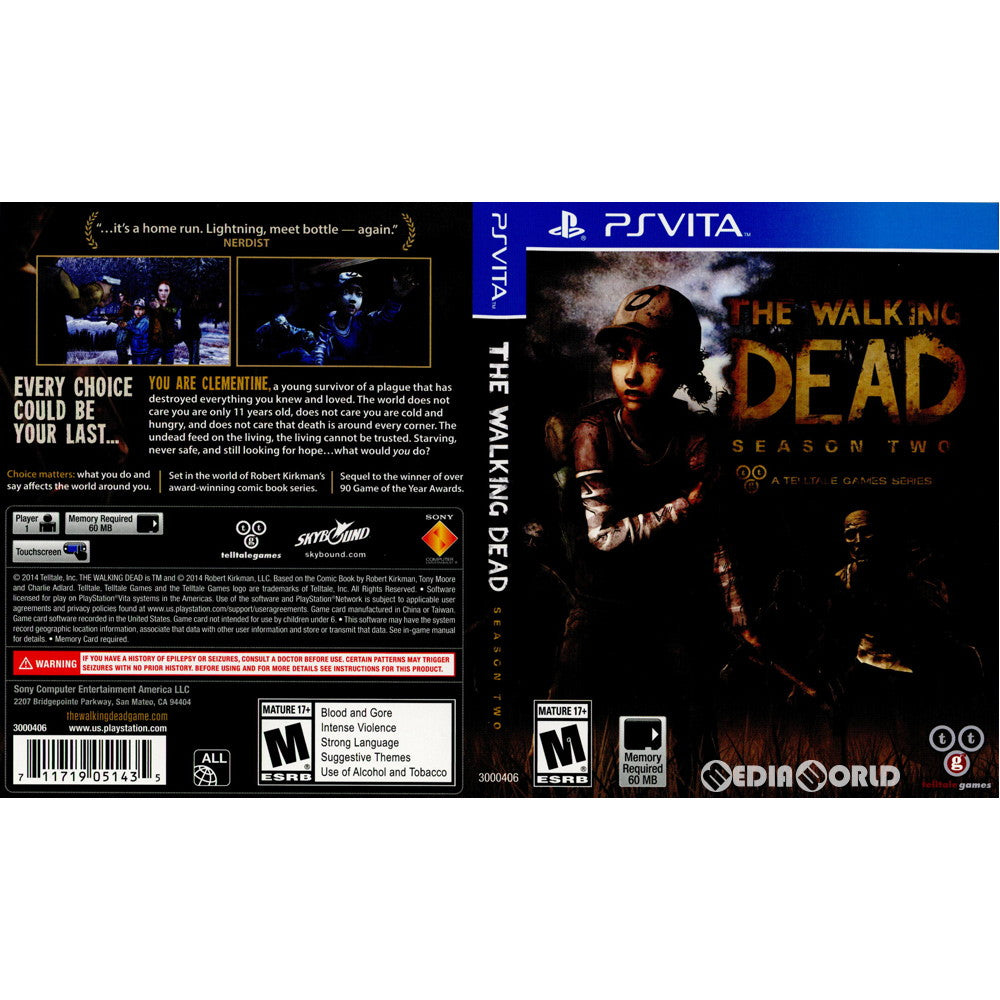 【中古即納】[PSVita] The Walking Dead: Season Two - A Telltale Games Series(ウォーキング・デッド シーズン2) (北米版) (3000406) (20141104)