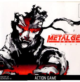 【中古即納】[表紙説明書なし][PS]METAL GEAR SOLID INTEGRAL(メタルギアソリッド インテグラル) コナミ (19990624)