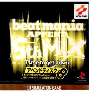 【中古即納】[PS]beatmania APPEND 5th MIX Time to get down(ビートマニア アペンド 5thミックス タイム トゥ ゲット ダウン) コナミデジタルエンタテインメント (20000302)