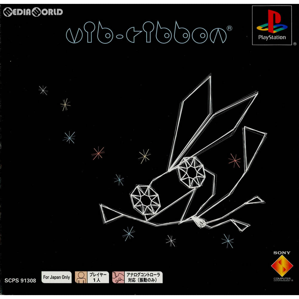 【中古即納】[PS]ビブリボン(Vib-Ribbon) PS one Books(SCPS-91308) ソニー・コンピュータエンタテインメント (20011122)