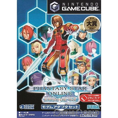 【中古即納】[表紙説明書なし][GC]PHANTASY STAR ONLINE EPISODE I&II(ファンタシースターオンライン エピソード1&2) モデムアダプタセット セガ (20020912)