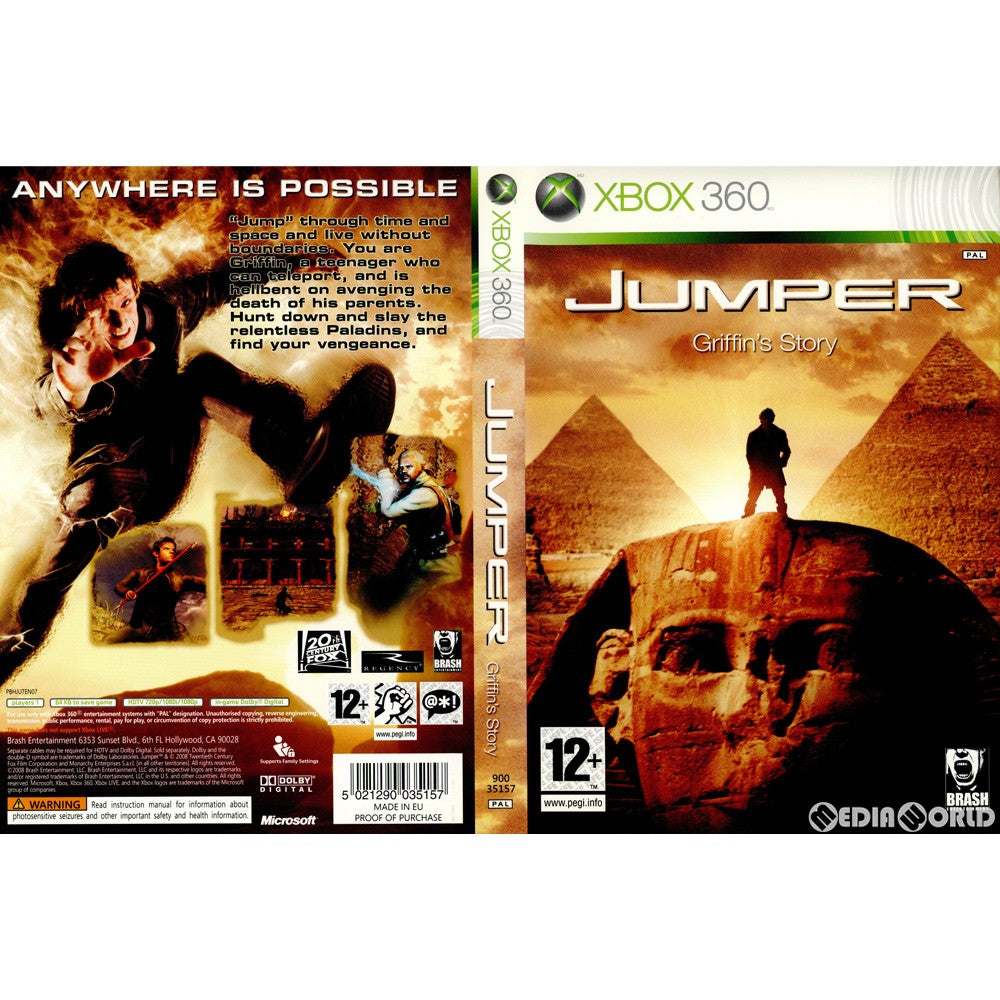 【中古即納】[Xbox360]JUMPER Griffin's Story(ジャンパー グリフィンズ ストーリー) EU版(900-35157)(20080222)