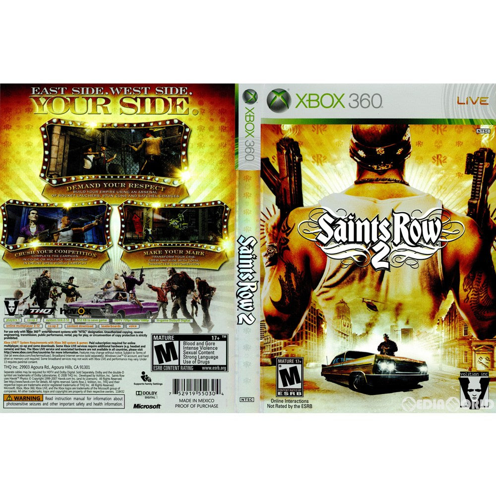 【中古即納】[Xbox360]Saints Row2(セインツ ロウ2)(北米版)(20081014)