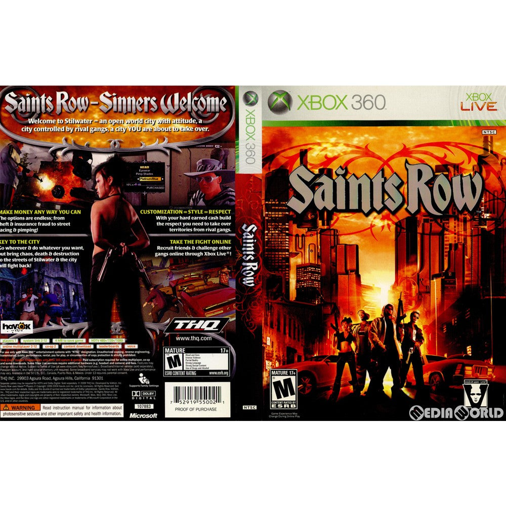 【中古即納】[Xbox360]Saints Row(セインツ ロウ)(北米版)(20060829)