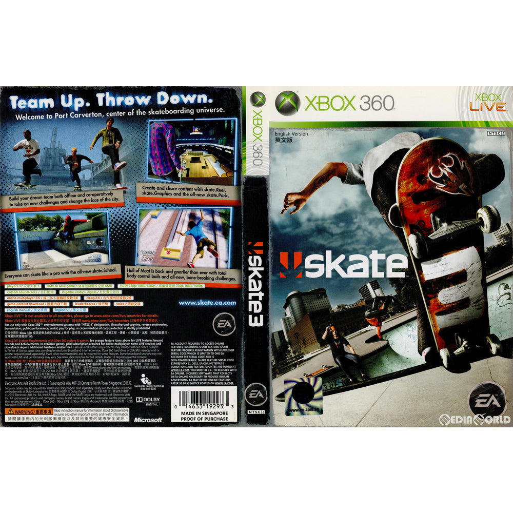 【中古即納】[Xbox360]skate 3(スケート3) 北米版(20100511)