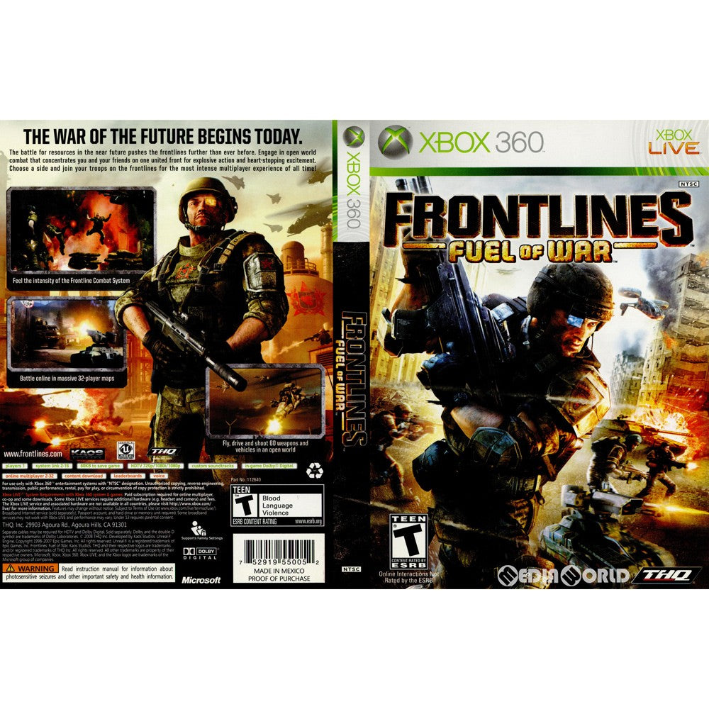 【中古即納】[Xbox360]FRONTLINES -FUEL OF WAR-(フロントライン フュエル・オブ・ウォー)(北米版)(20080225)