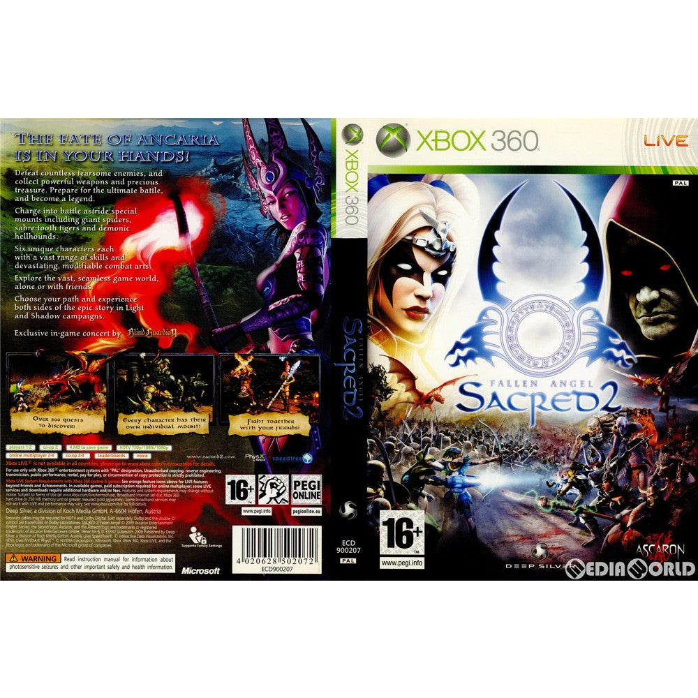 【中古即納】[Xbox360]Sacred 2 Fallen Angel(セイクリッド2) EU版(ECD-900207)(20090612)