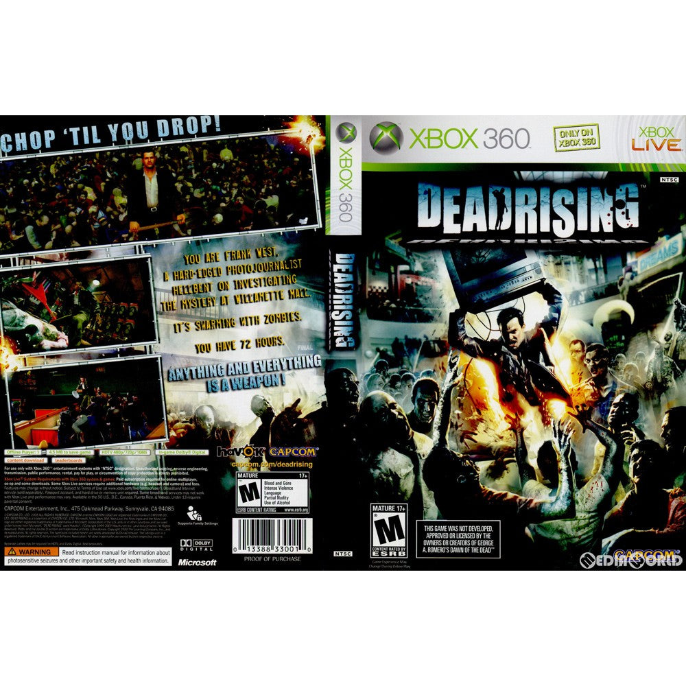 【中古即納】[Xbox360]DEAD RISING(デッドライジング) 北米版(20060808)