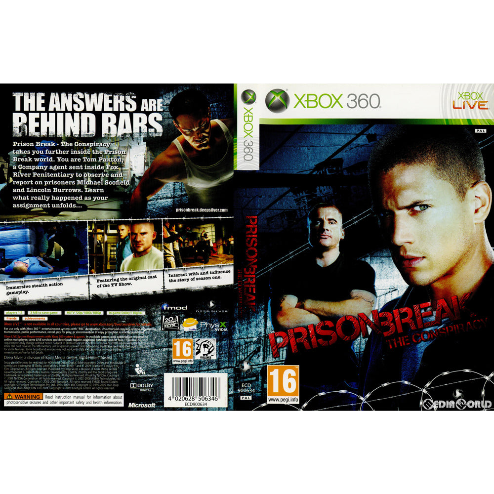 【中古即納】[Xbox360]PRISON BREAK THE CONSPIRACY(プリズンブレイク ザ コンスピラシー) EU版(ECD-900634)(20100316)