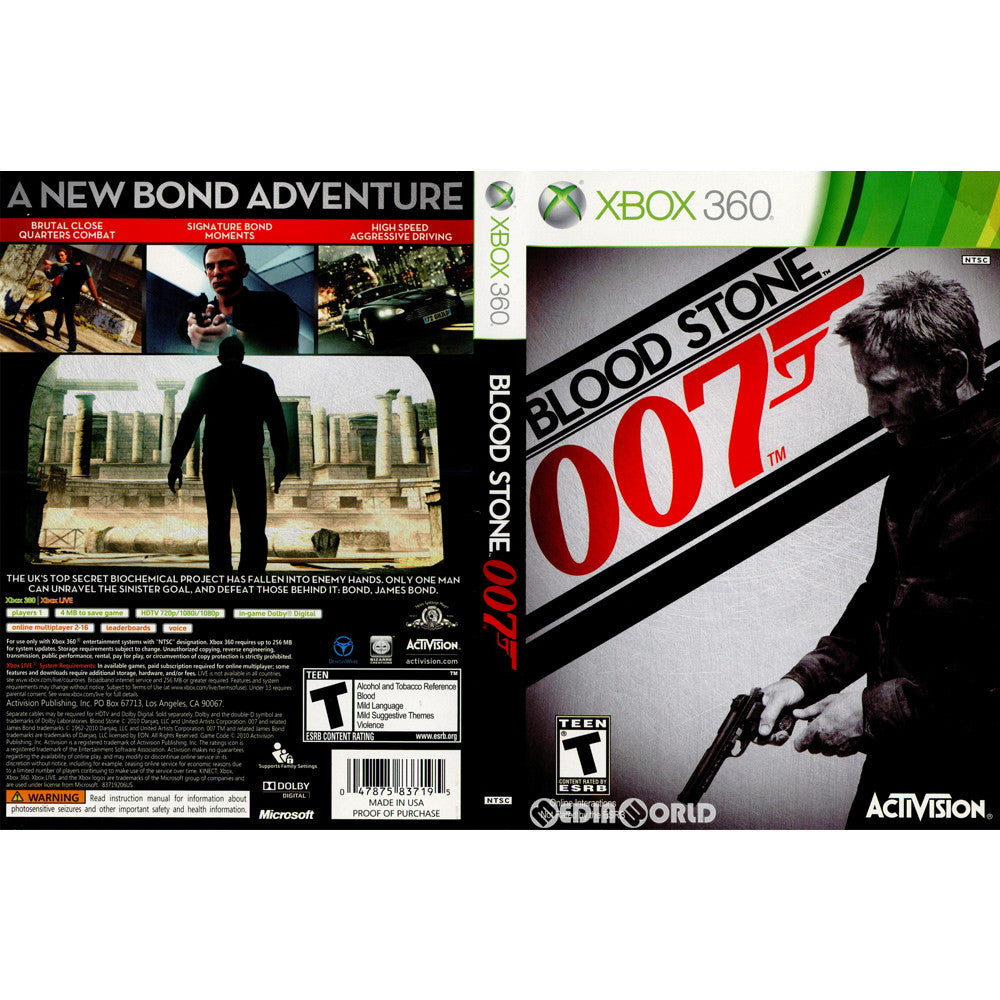 【中古即納】[Xbox360]007 BLOOD STONE(007ブラッドストーン) 北米版(20101102)