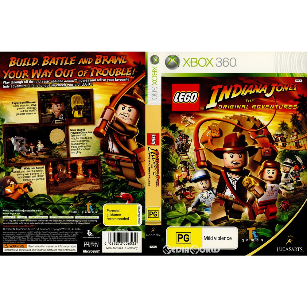 【中古即納】[Xbox360]LEGO INDIANA JONES THE ORIGINAL ADVENTURES(レゴ インディージョーンズ オリジナル アドベンチャー) EU版(20080611)