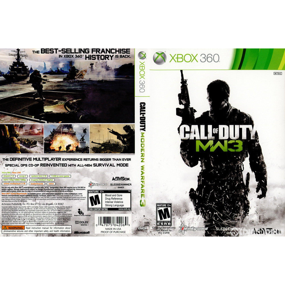 【中古即納】[Xbox360]Call of Duty Modern Warfare 3(コール オブ デューティ モダン・ウォーフェア3) 北米版(20111108)