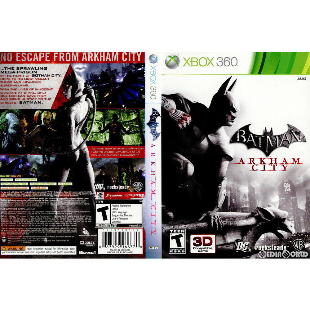 【中古即納】[Xbox360]BATMAN ARKHAM CITY(バットマン アーカム・シティー) 北米版(20111018)