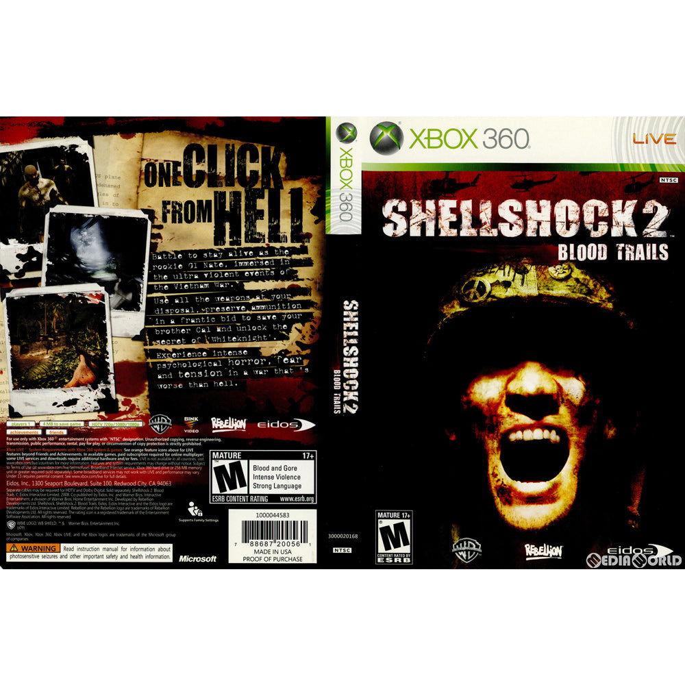【中古即納】[Xbox360]SHELLSHOCK 2: BLOOD TRAILS(シェルショック2 ブラッドトレイルズ) 北米版(3000020168)(20090224)