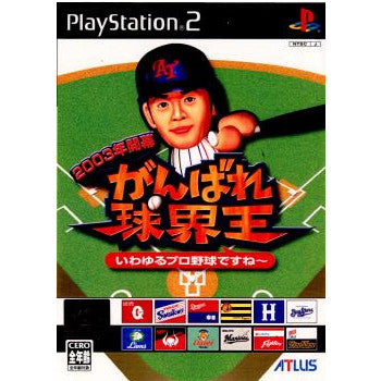 【中古即納】[PS2]2003年開幕 がんばれ球界王 いわゆるプロ野球ですね～ アトラス (20030515)