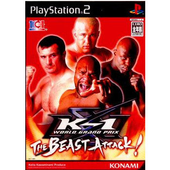 【中古即納】[お得品][表紙説明書なし][PS2]K-1 WORLD GRAND PRIX THE BEAST ATTACK!(ケイワンワールドグランプリザビーストアタック) コナミデジタルエンタテインメント (20030731)