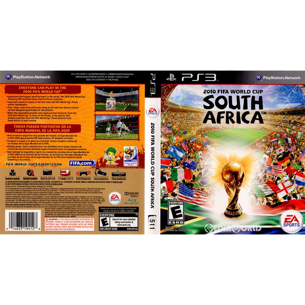 【中古即納】[PS3] EA SPORTS 2010 FIFA World Cup South Africa(2010 FIFA ワールドカップ 南アフリカ大会) (北米版) (BLUS-30474) (20100427)