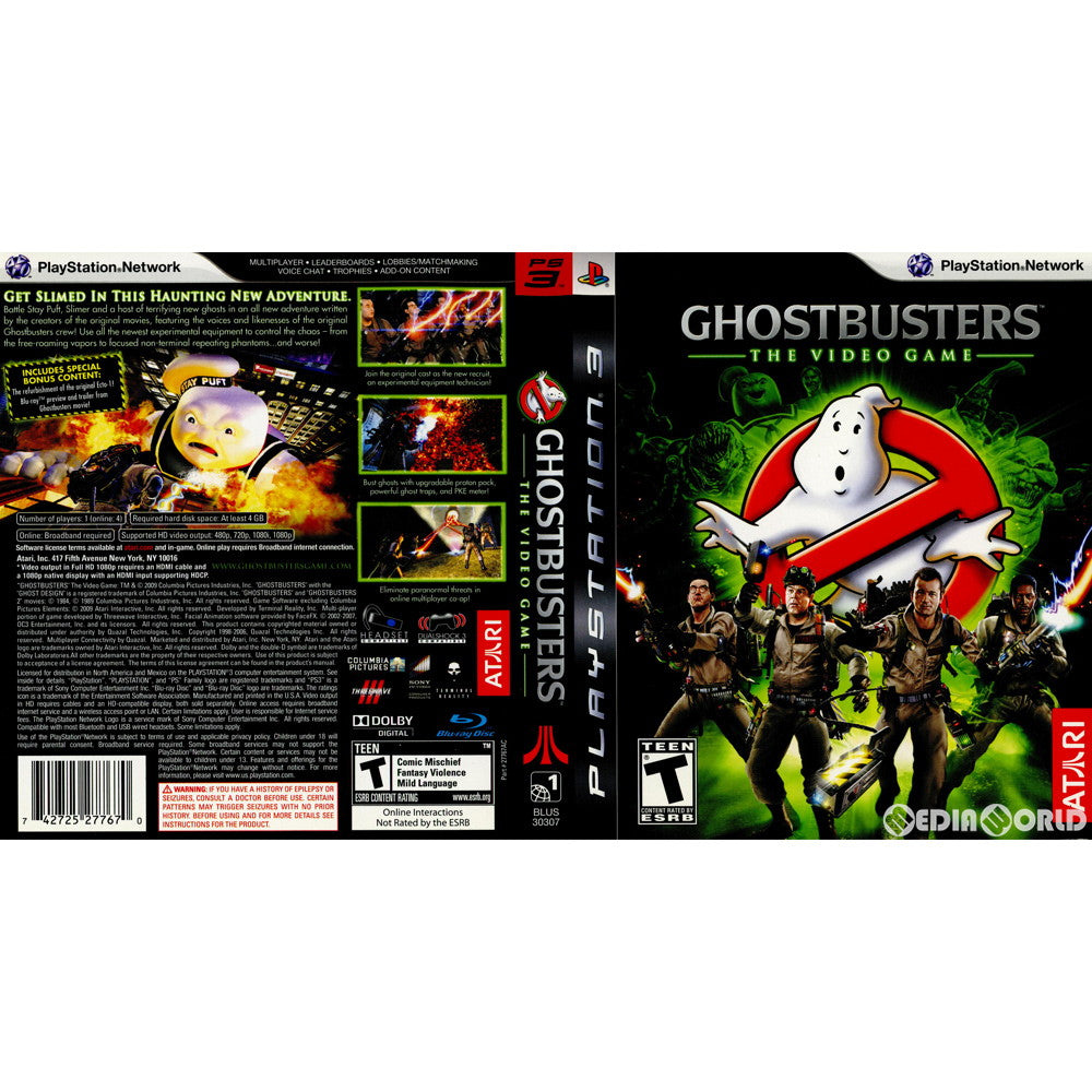 【中古即納】[表紙説明書なし][PS3]GHOST BUSTERS:THE VIDEO GAME(ゴーストバスターズ ザ・ビデオゲーム) 北米版(BLUS-30307)(20090616)