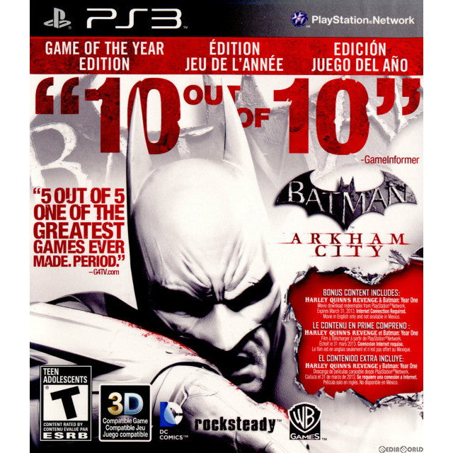 【中古即納】[PS3]Batman: Arkham City Game of the Year Edition(バットマン アーカムシティ ゲームオブザイヤーエディション)(北米版) Warner Bros. Interactive (20120529)