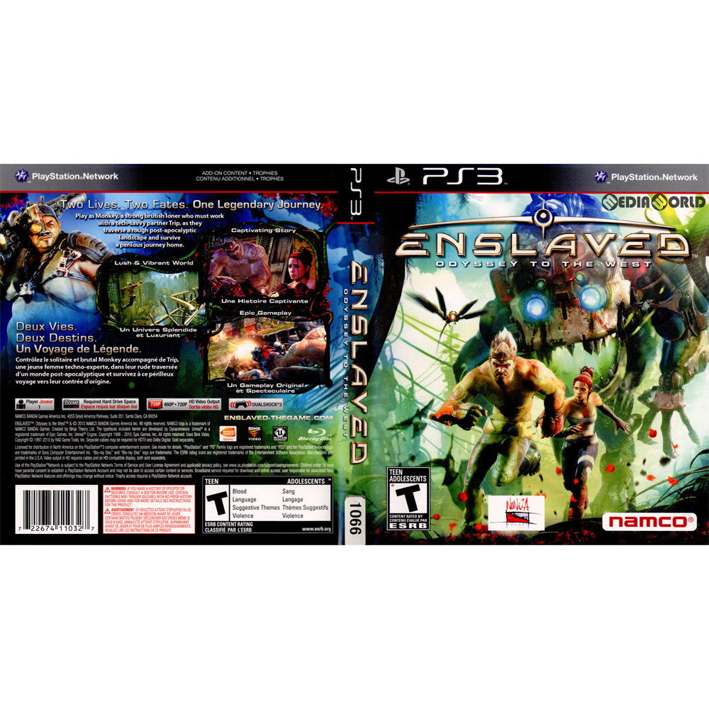 【中古即納】[PS3]Enslaved: Odyssey to the West(エンスレイブド オデッセイ トゥ ザ ウエスト)(北米版)(BLUS-30558) Bandai Namco Entertainment (20101005)