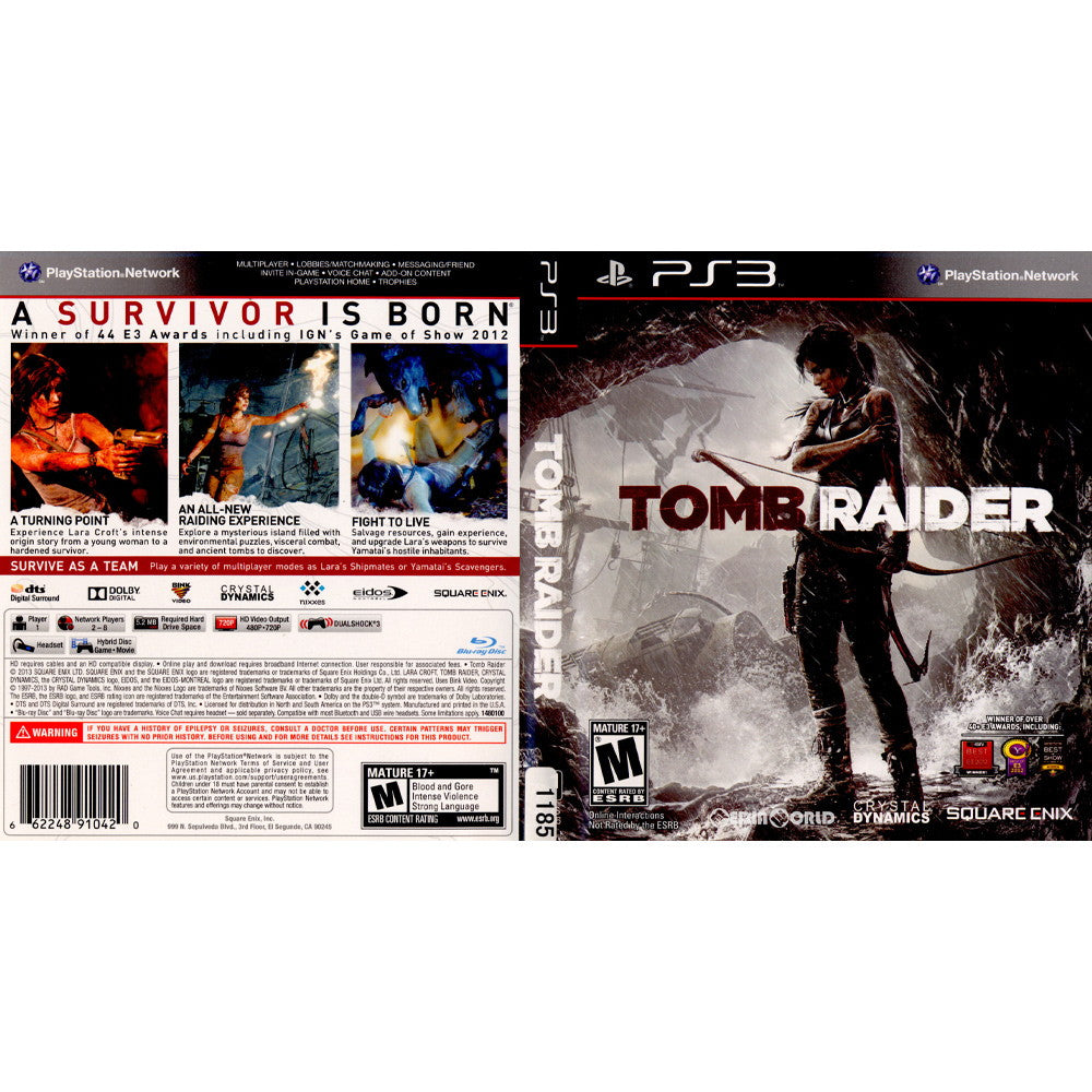 【中古即納】[PS3]Tomb Raider(トゥームレイダー)(北米版)(BLUS-31036) Square Enix (20130308)