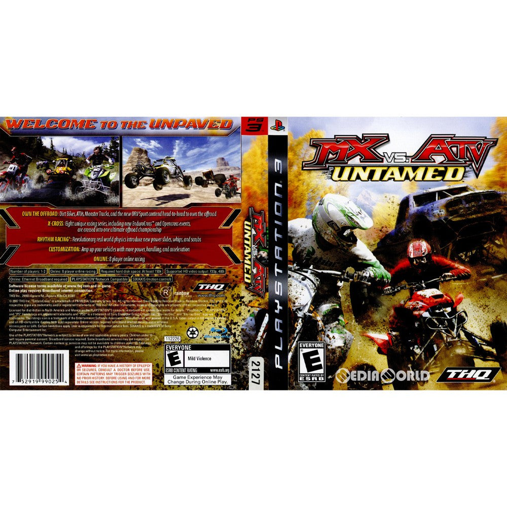 【中古即納】[PS3]MX vs ATV: Untamed(北米版)(BLUS-30097) THQ (20071217)