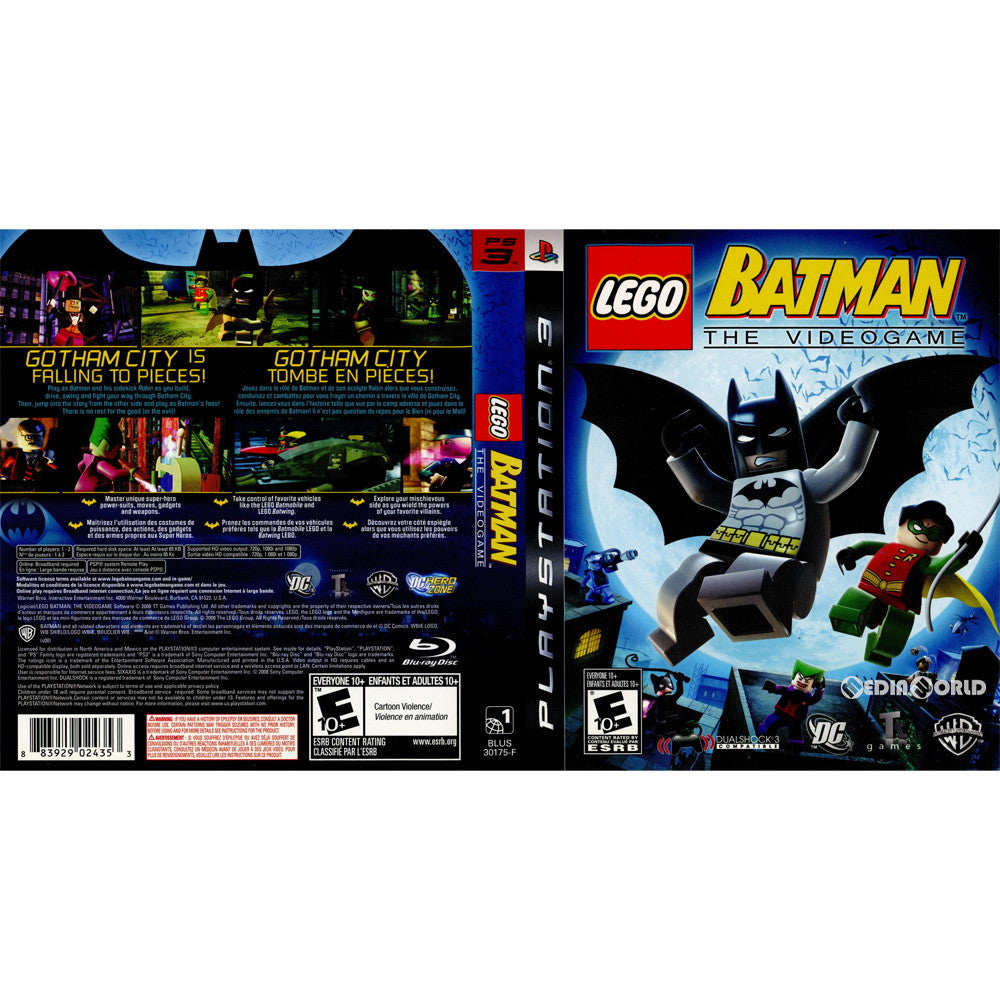 【中古即納】[PS3]LEGO Batman THE VIDEO GAME(レゴ バットマン ザ ビデオゲーム)(北米版)(BLUS-30175-F) Warner Bros. Interactive (20080923)