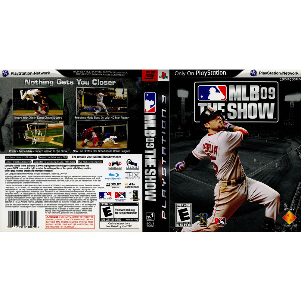 【中古即納】[PS3]MLB 09 THE SHOW(北米版)(BCUS-98180) SCEA (20090303)