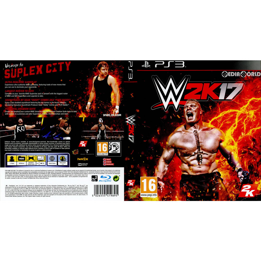 【中古即納】[PS3] WWE 2K17 Goldberg Pack(EU版) (BLES-02239) (20161011)