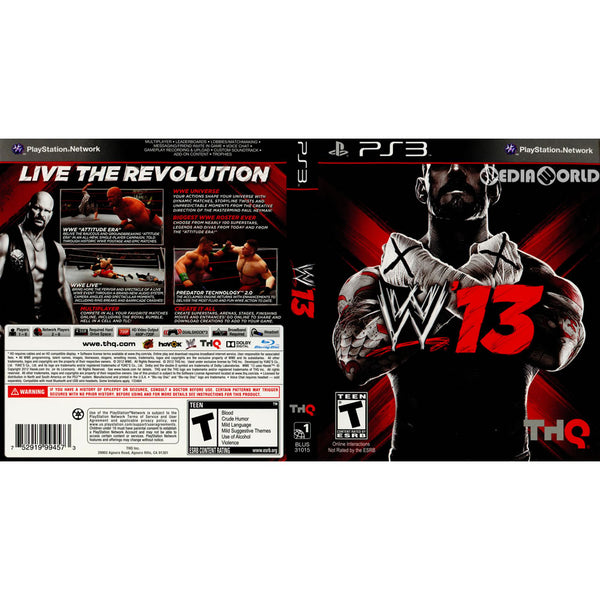 【中古】 PS3  WWE 13 アジア(ASIA)版 Amazon | WWE 13 (輸入版:アジア) - PS3 | ゲームソフト