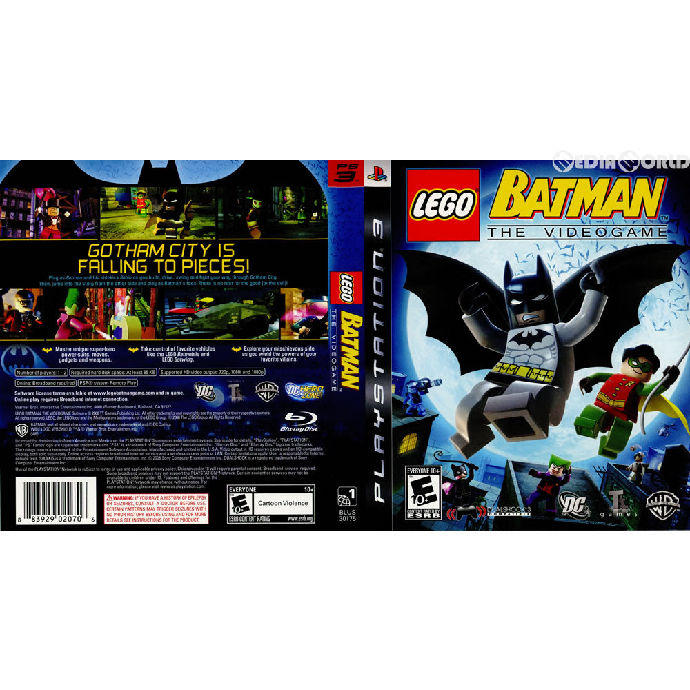 【中古即納】[PS3]LEGO Batman THE VIDEO GAME(レゴ バットマン ザ ビデオゲーム)(北米版)(BLUS-30175) Warner Bros. Interactive (20080923)