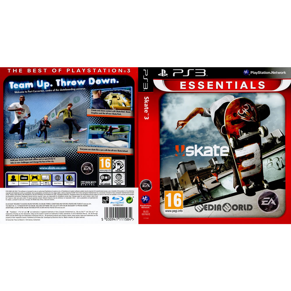 【中古即納】[PS3]Skate 3(スケート3) Essentials(EU版)(BLES-00760/E) Electronic Arts (20140117)
