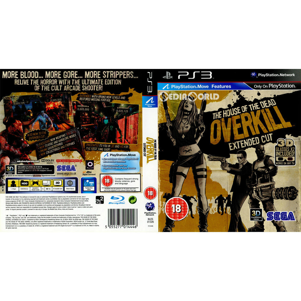 【中古即納】[PS3]The House of the Dead: OVERKILL Extended Cut(ザ・ハウス・オブ・ザ・デッド オーバーキル エクステンデッド カット) SEGA (20111028)