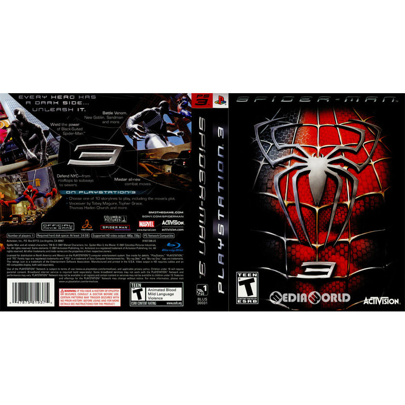 PS3]Spider-Man 3(スパイダーマン3)(北米版)(BLUS-30031)