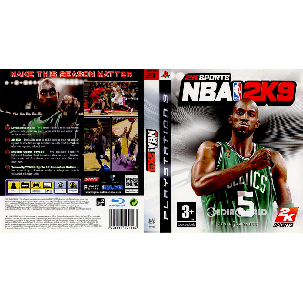 【中古即納】[PS3]NBA 2K9(EU版)(BLES-00384) 2K Games (20081010)