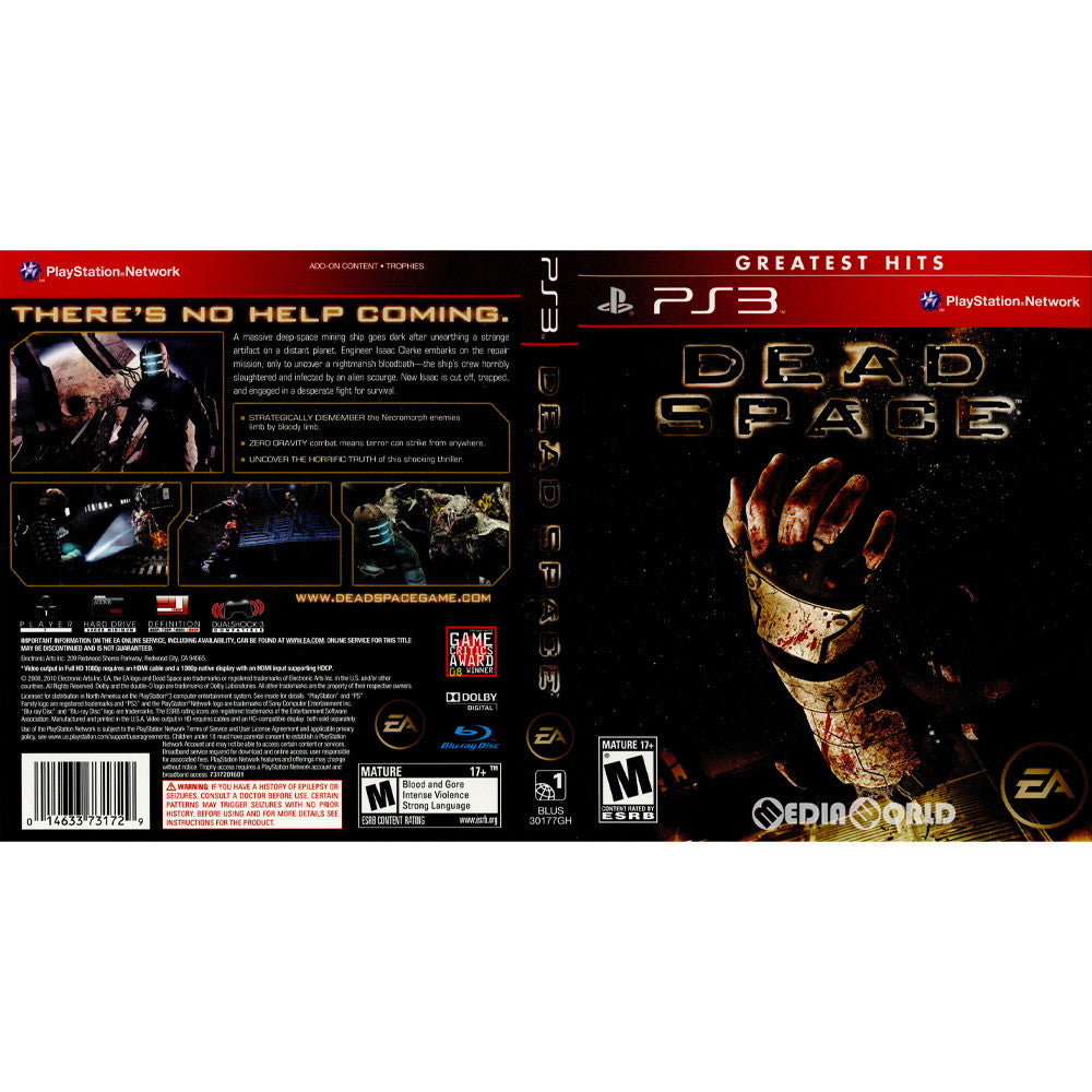 【中古即納】[PS3]Dead Space(デッドスペース) Greatest Hits(北米版)(BLUS-30177GH) Electronic Arts (20100401)