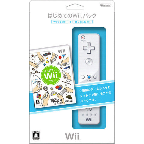 【中古即納】[表紙説明書なし][Wii]はじめてのWiiパック(Wiiリモコン同梱)(RVL-R-RHAJ)(20061202)