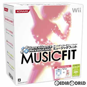 【中古即納】[表紙説明書なし][Wii]ダンス ダンス レボリューション ミュージックフィット(Dance Dance Revolution MUSICFIT) 専用コントローラ同梱版(限定版)(20100128)