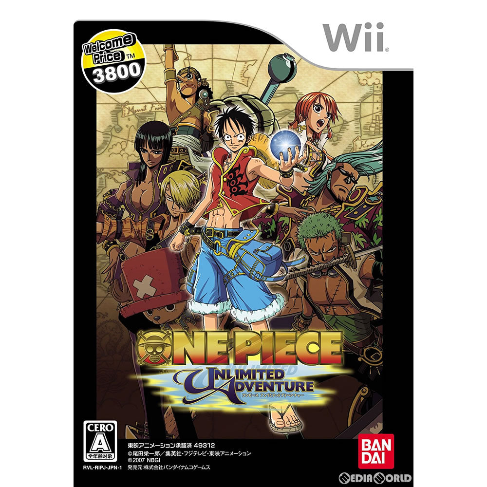 【中古即納】[Wii]ワンピース アンリミテッドアドベンチャー Welcome Price3800(RVL-P-RIPJ)(20091105)