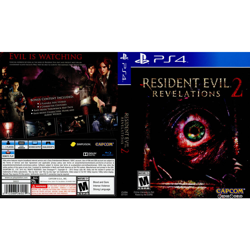 【中古即納】[PS4]Resident Evil： Revelations 2(バイオハザード リベレーションズ2)(北米版)(CUSA-01141) Capcom (20150317)