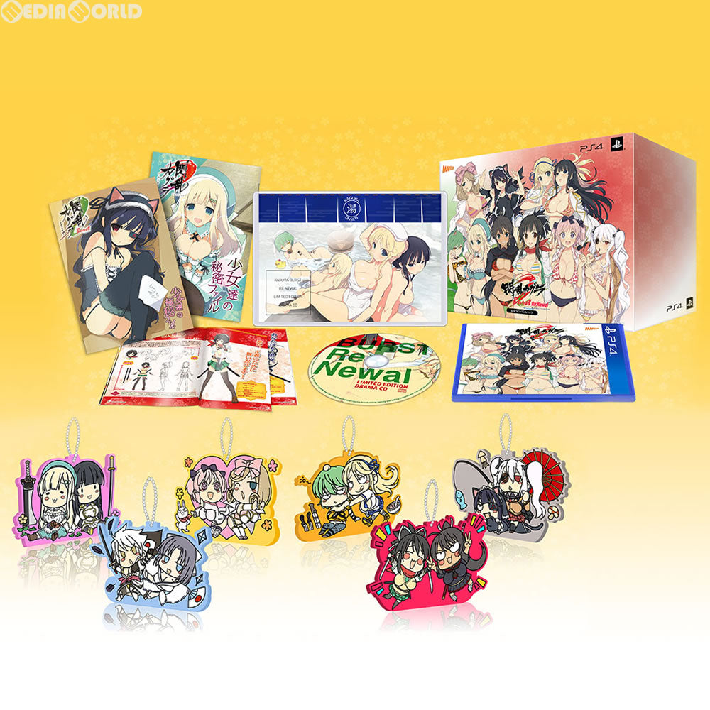 【中古即納】[表紙説明書なし][PS4]閃乱カグラ Burst Re:Newal(バーストリニューアル) にゅうにゅうDXパック(限定版) マーベラス (20180222)