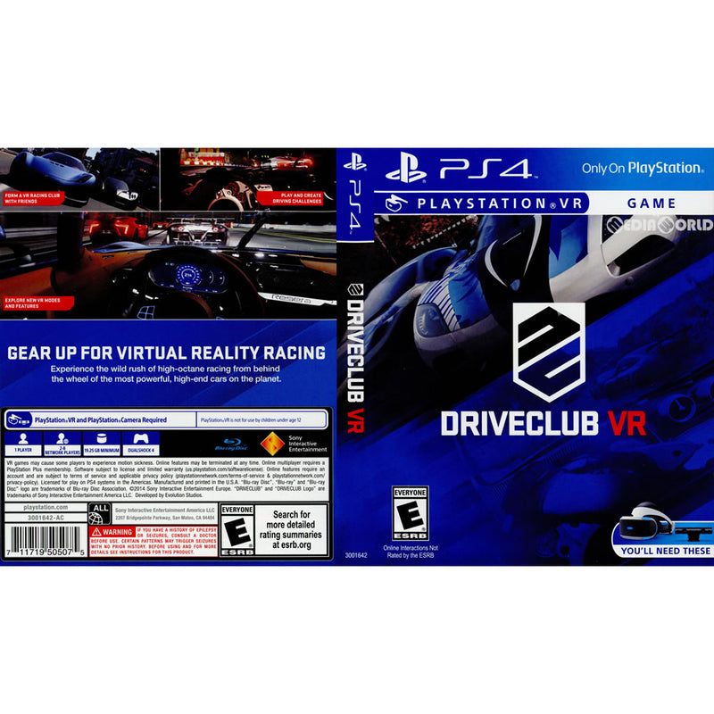 PS4]DRIVECLUB VR(ドライブクラブVR)(北米版)(3001642)(PSVR専用)
