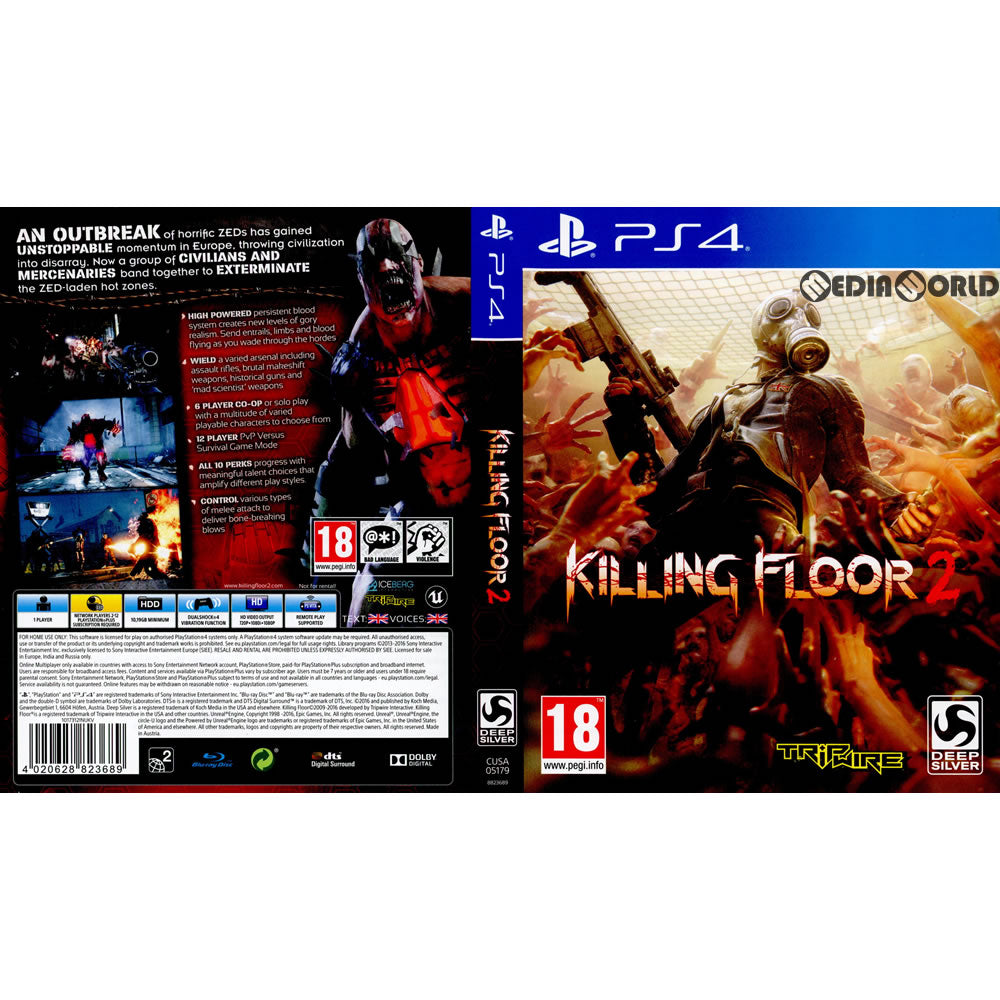 【中古即納】[PS4]Killing Floor 2(キリングフロア2)(EU版)(CUSA-05179) Tripwire Interactive (20161118)